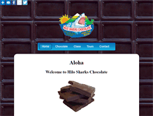 Tablet Screenshot of hilosharkschocolate.com